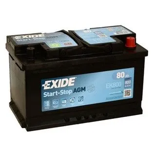 Exide EK800 Start-Stop AGM 80Ач 800А, ОП, стандартные клеммы