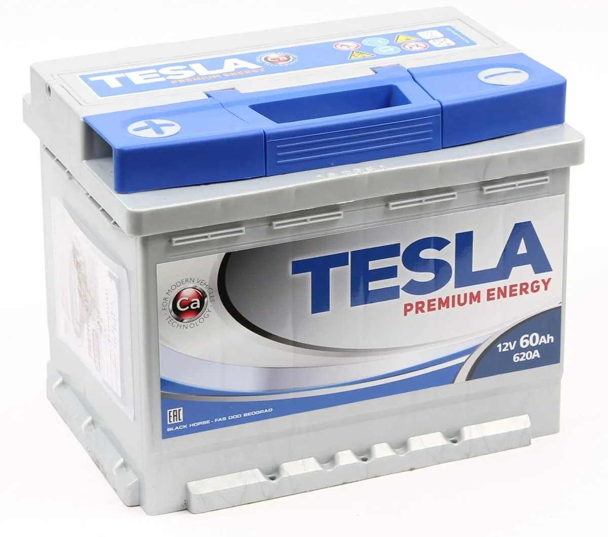 Tesla Premium Energy 6СТ-60.1 60Ач 620А, ПП, стандартные клеммы