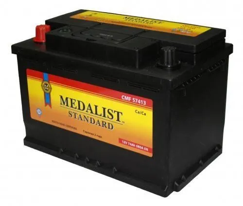 Medalist Standard 57413 74Ач 680А, ПП, стандартные клеммы
