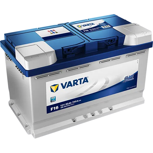 Varta Blue Dynamic F16 80Ач 740А580 400 074, ОП, стандартные клеммы