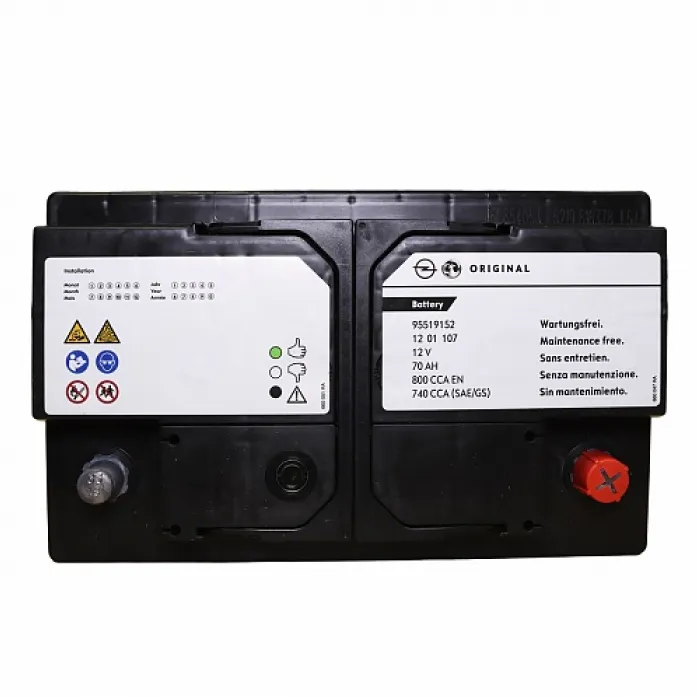 GM ORIGINAL (95519152) 70Ач 800А, обратная полярность, стандартные клеммы