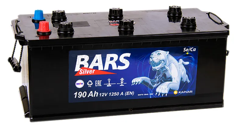 Bars 190Ач 1250А, ПП, стандартные клеммы
