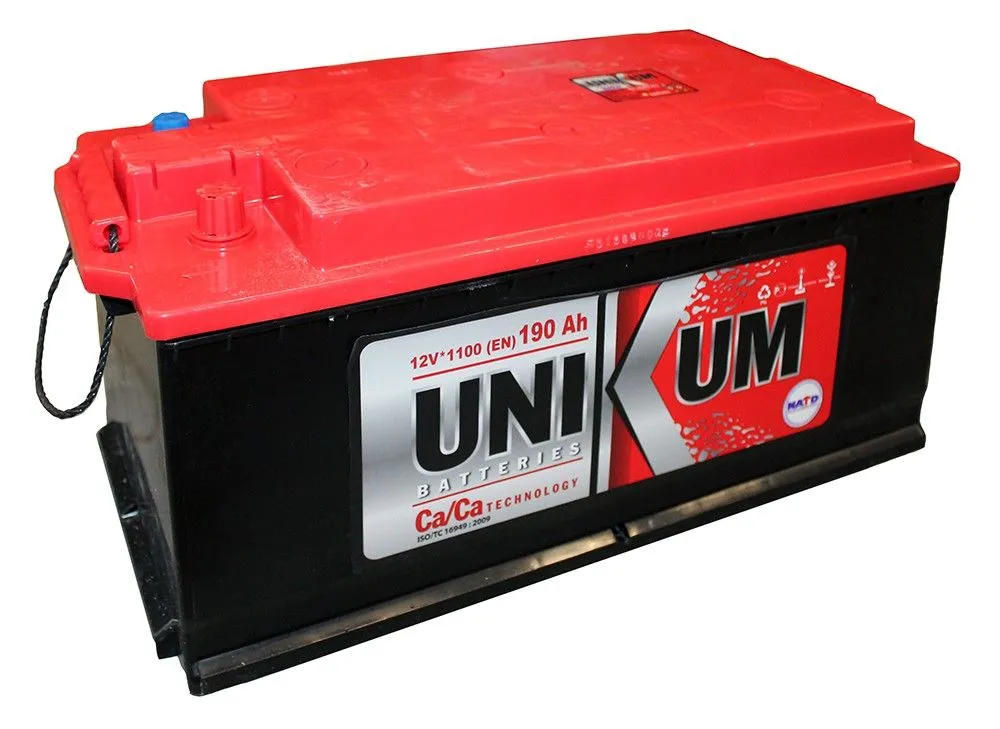 UNIKUM 190Ач 1200A, ПП, стандартные клеммы
