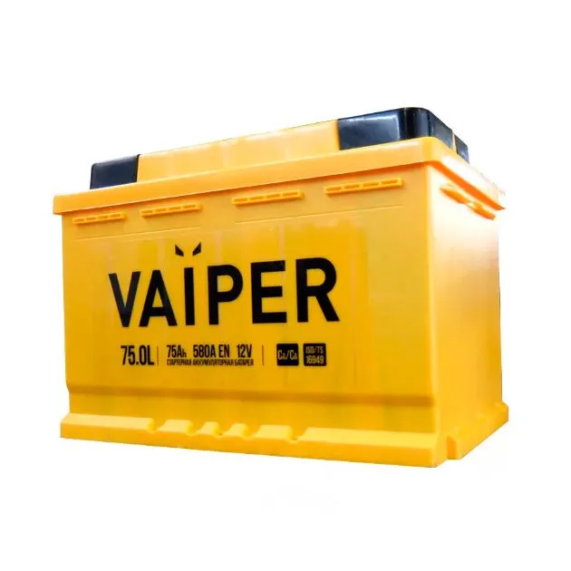 Vaiper 75Ач 580, ПП, стандартные клеммы