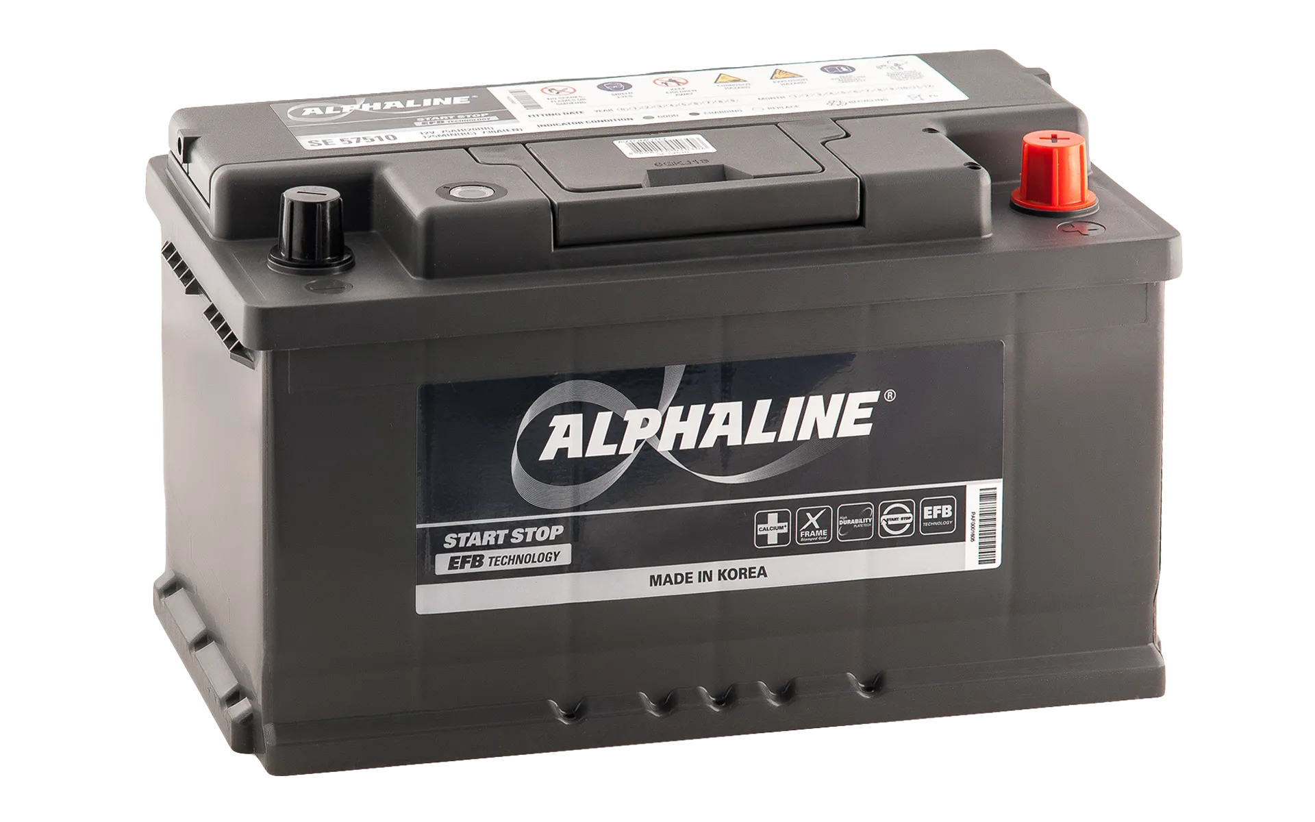 Alphaline EFB SE LB4 (57510) Start-Stop 75Ач 730А, ОП, стандартные клеммы