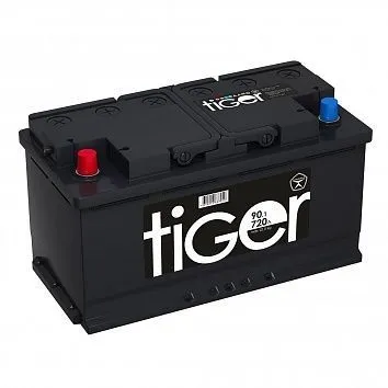 TIGER 90Ач 720А, ПП, стандартные клеммы