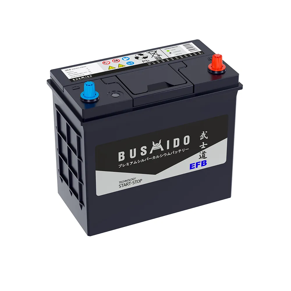 BUSHIDO EFB (75B24L)  50Ач 480А , ОП, тонкие клеммы