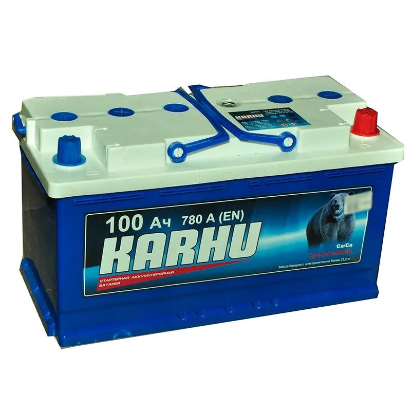 Karhu 100Ач 780А, ОП, стандартные клеммы