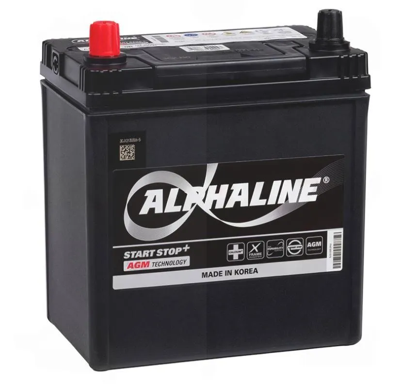 Alphaline AGM 35Ач 340А S34B20R, ПП, тонкие клеммы