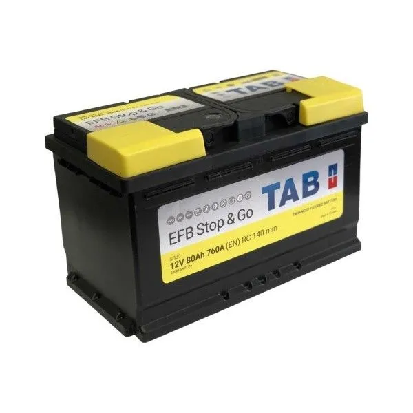 Tab EFB Stop&Go 80Ач 760А 212080 58088 SMF, ОП, стандартные клеммы