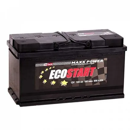 Ecostart 6CT-100 N 100Ач 800А, ПП, стандартные клеммы