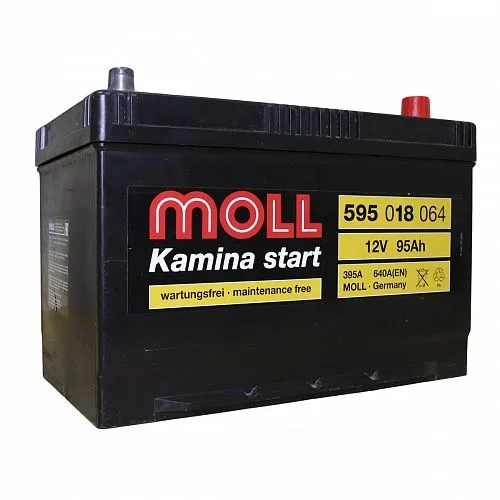 Moll Kamina Start Asia 95R (595 018 064) 95Ач 640А, ОП, стандартные клеммы