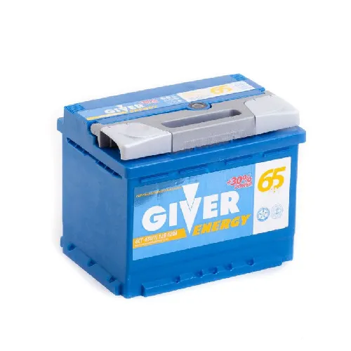 GIVER ENERGY 6СТ-65.0 65Ач 620А, ОП, стандартные клеммы