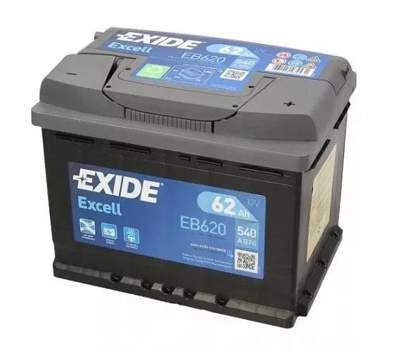Exide EB620 62Ач 540А, ОП, стандартные клеммы