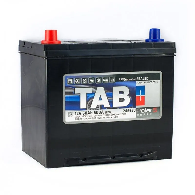 Tab Polar Asia 60Ач 600А 246960 56069 SMF, ПП, стандартные клеммы