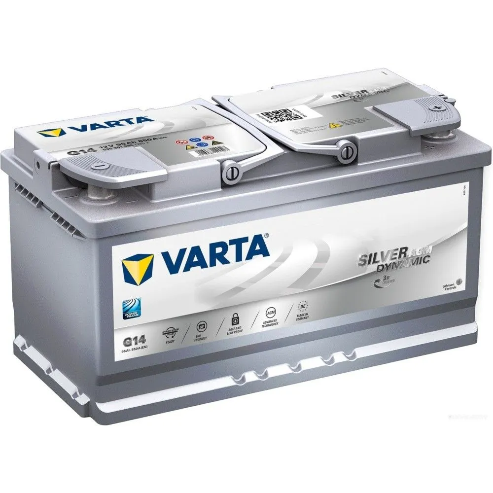 Varta Silver Dynamic AGM G14 95Ач 850А 595 901 085, ОП, стандартные клеммы