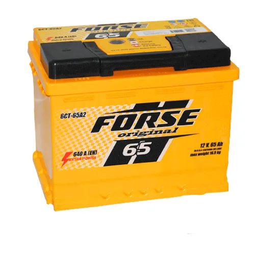 Forse 6CT-65 R+ 65Ач 660А, ОП, стандартные клеммы