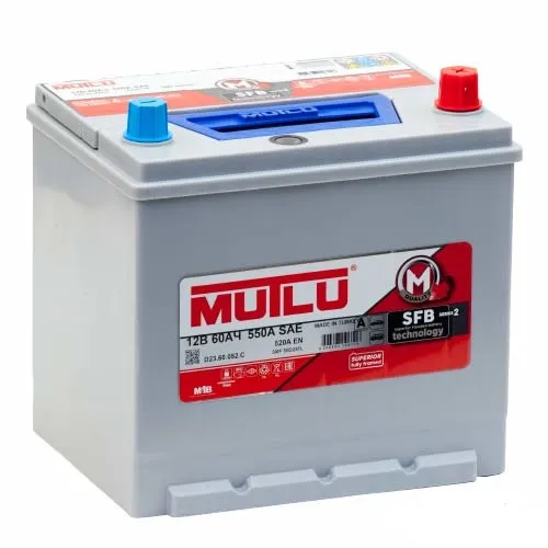 Mutlu SFB M2 6СТ-60.0 (55D23L) 60Ач 520, ОП, стандартные клеммы