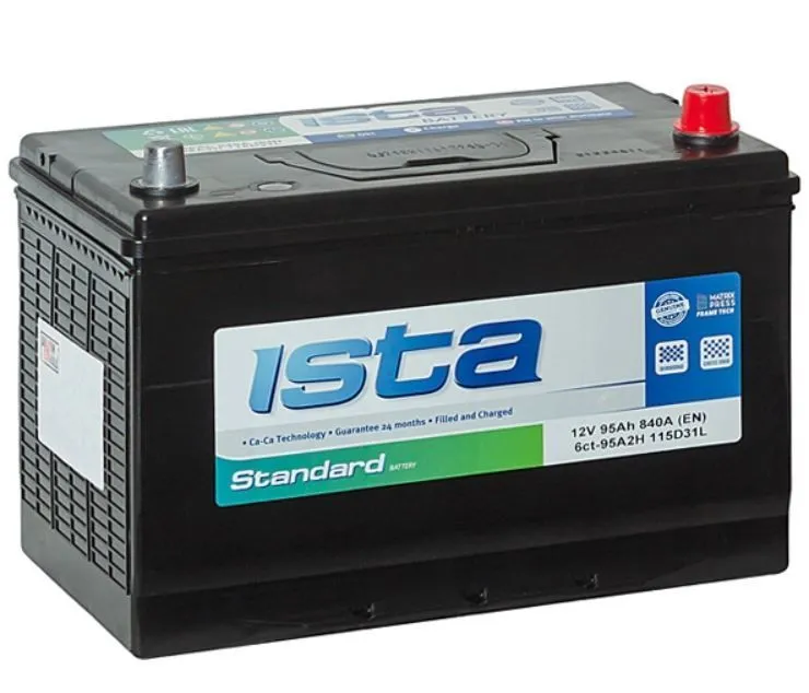 ISTA Asia 95Ач 840А, ОП, стандартные клеммы