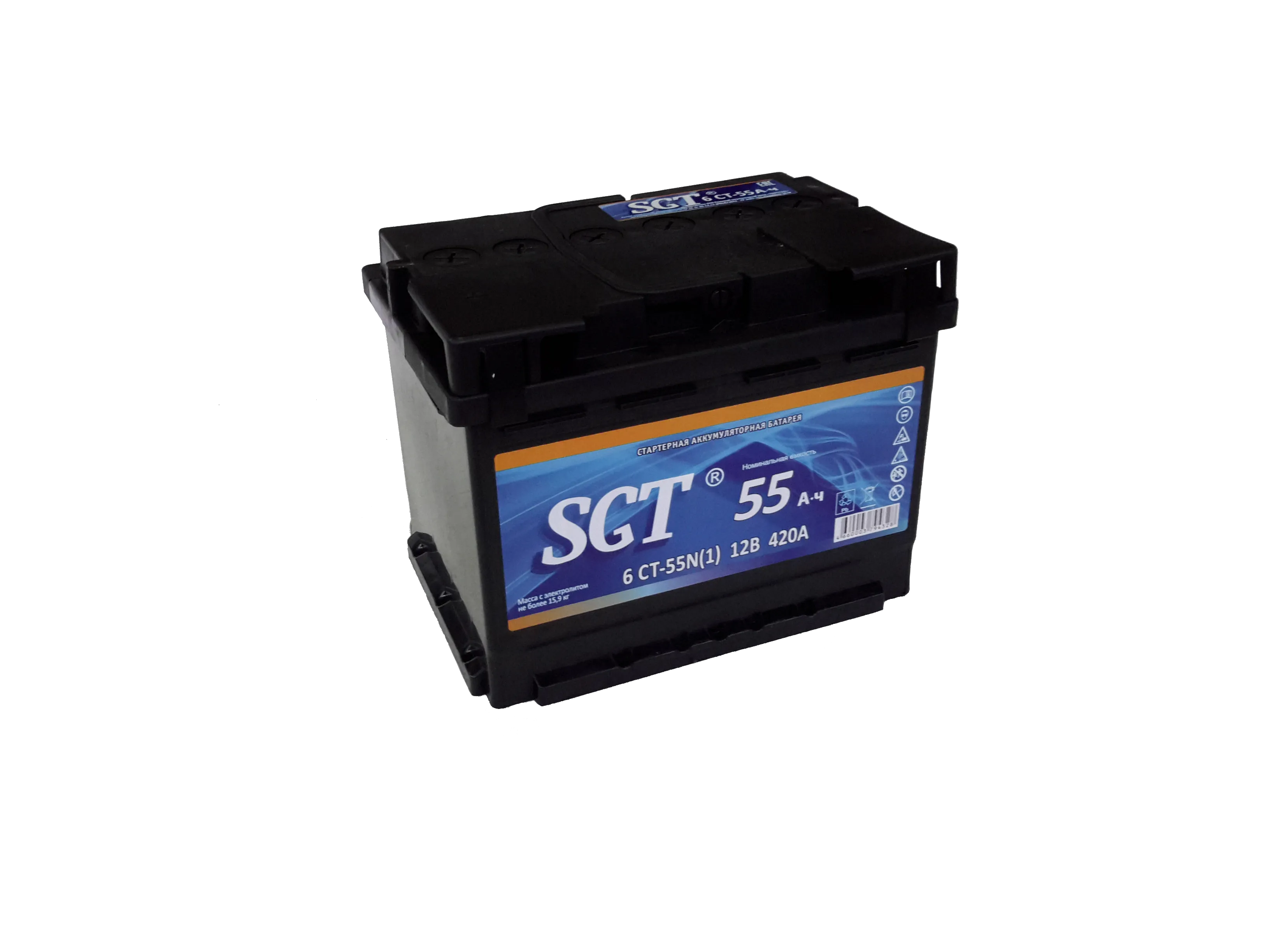 SGT 55Ah +R 55Ач 500А, ОП, стандартные клеммы
