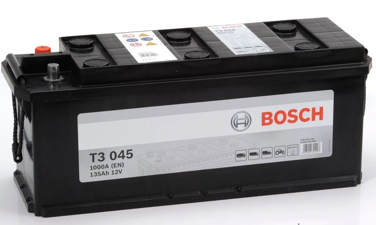 Bosch Т3 045 135Ач 1000А 0 092 T30 450, ОП, стандартные клеммы