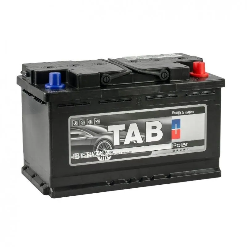 Tab Polar 92Ач 800А 246292 59249 SMF, ОП, стандартные клеммы