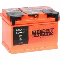 Brest Battery 62Ач 600А, ОП, стандартные клеммы