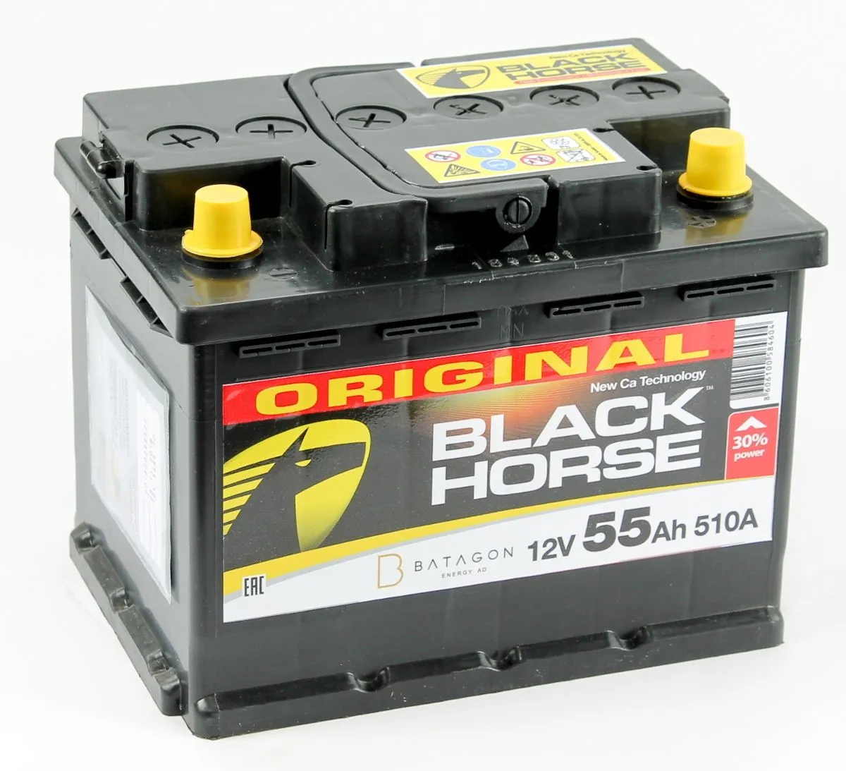 Black Horse 6СТ-55.0 55Ач 510А, ОП, стандартные клеммы