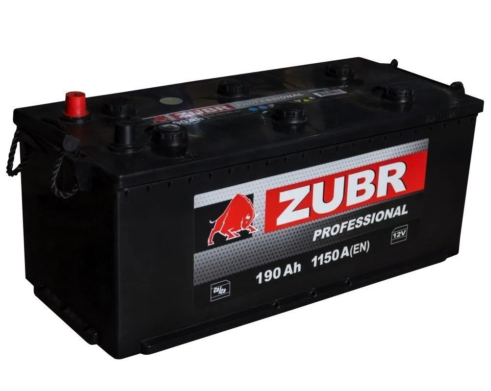 ZUBR Professional 190Ач 1150А, ОП, стандартные клеммы