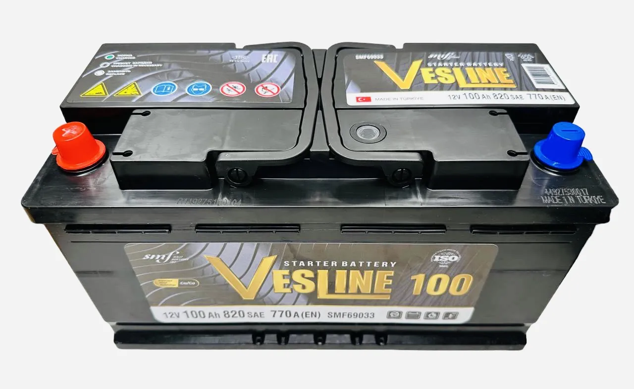 VESLINE 100Ач 770А, ПП, стандартные клеммы