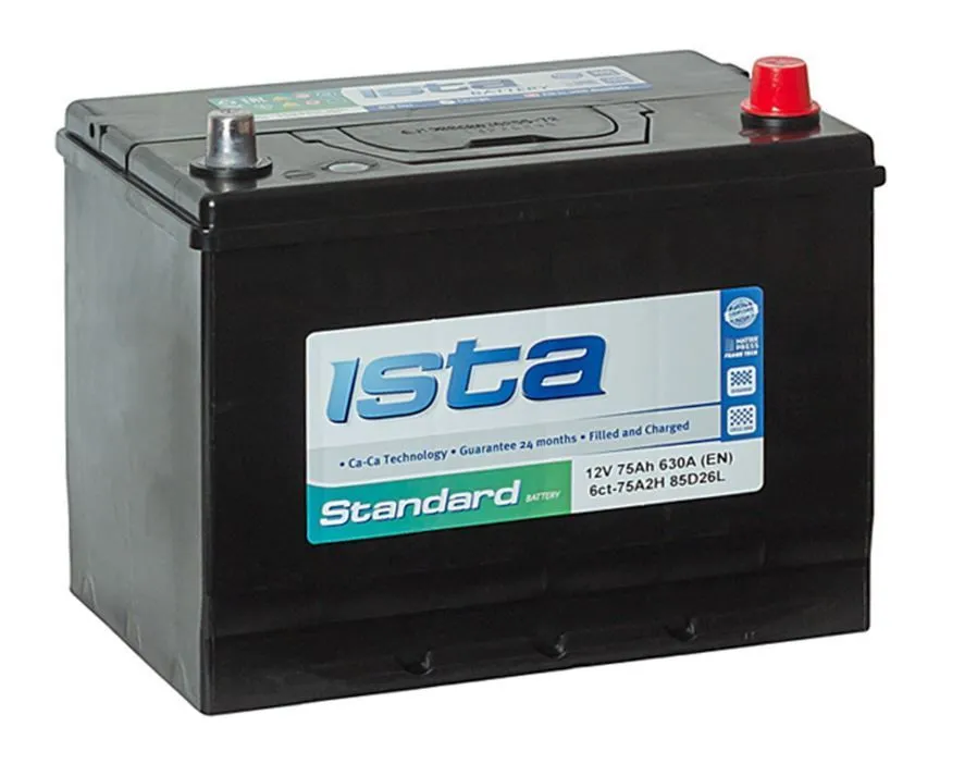 ISTA Asia 85D26L 75Ач 630А, ОП, стандартные клеммы