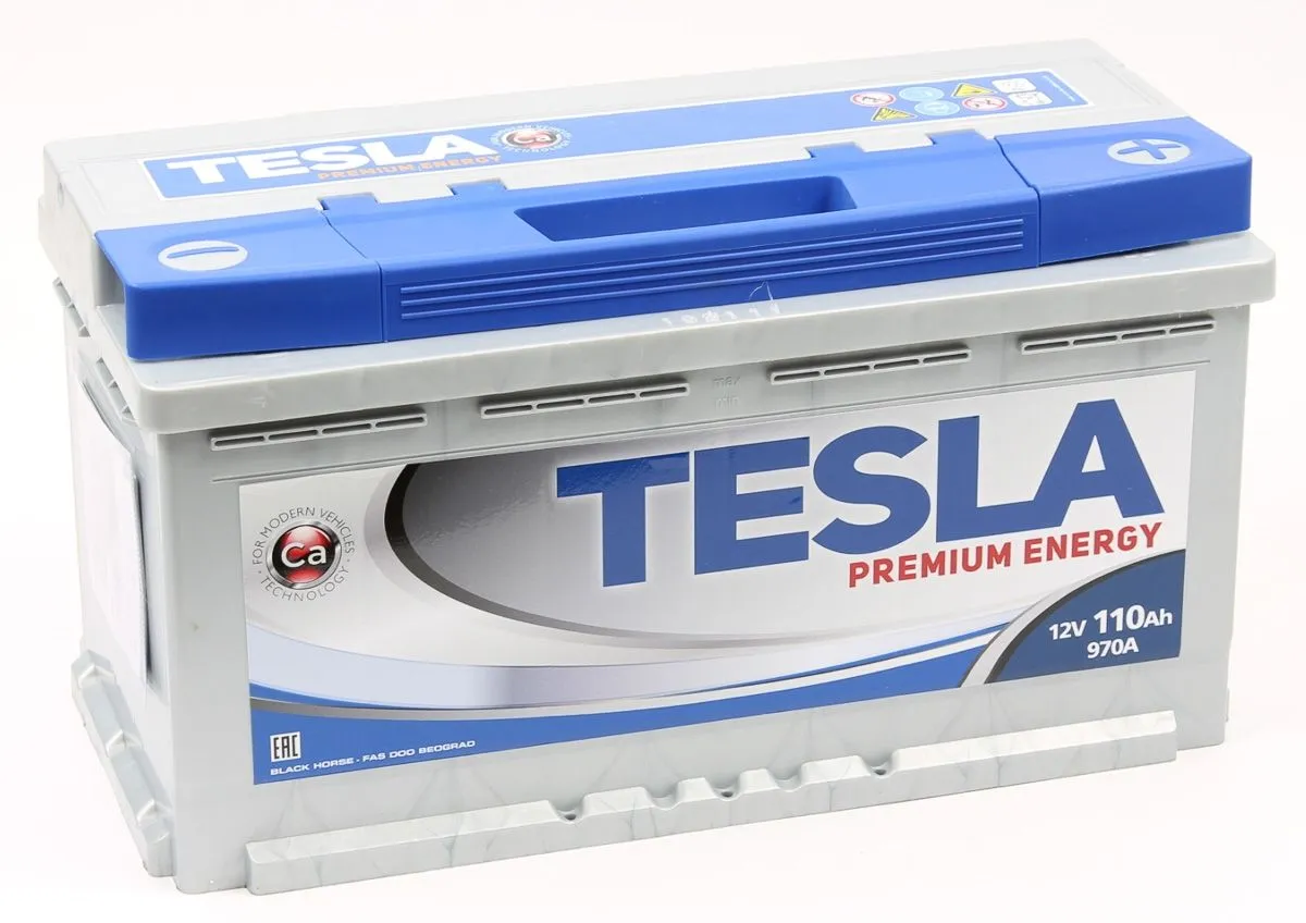 Tesla Premium Energy 6СТ-110.0 110Ач 970А, ОП, стандартные клеммы