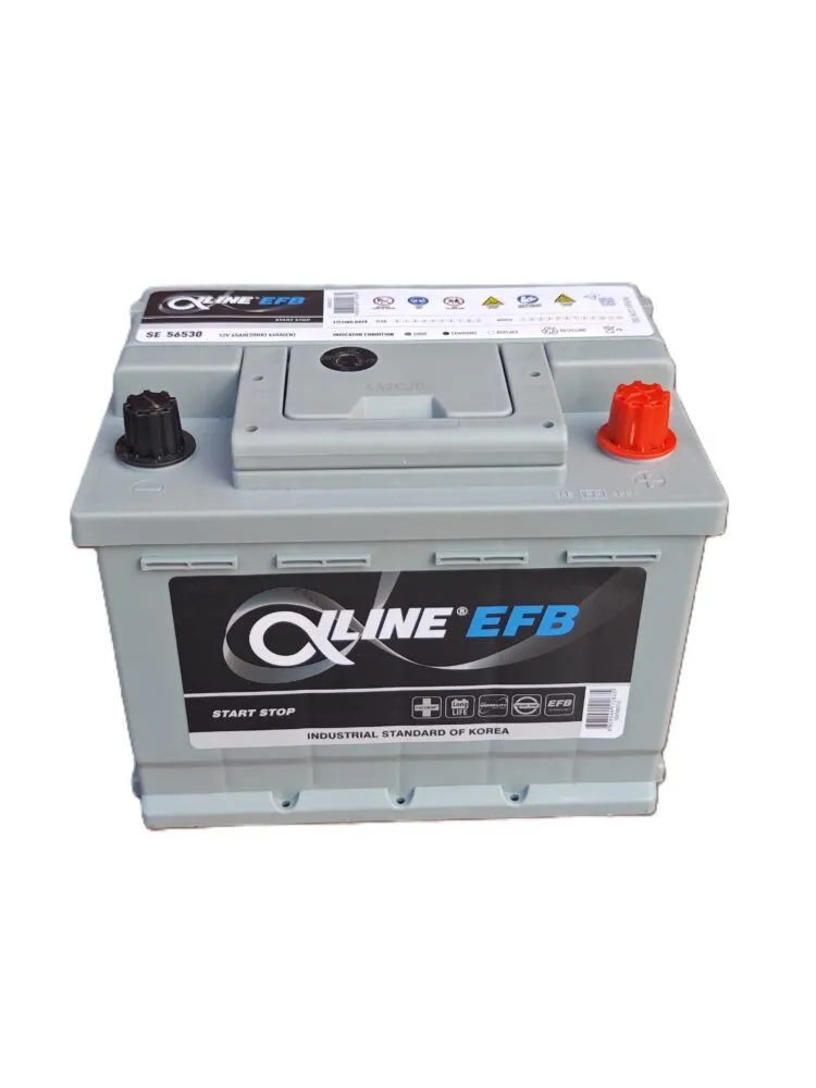 Alphaline EFB (56530) 65 Ач 640 А ОП, ОП, стандартные клеммы