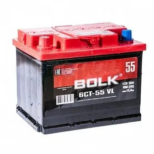 Bolk 55Ач 450А, ПП, стандартные клеммы