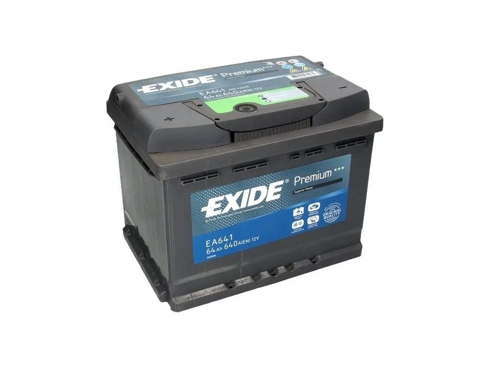 Exide EA641 64Ач 640А, ПП, стандартные клеммы
