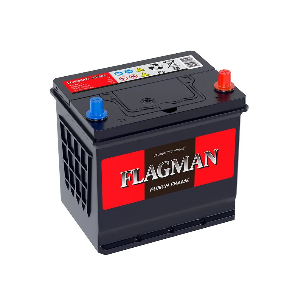 Аккумулятор Flagman 75D23L 65Ач 620А, ОП, стандартные клеммы