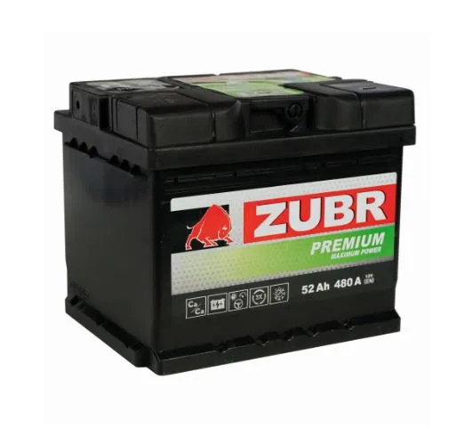 Zubr Premium Uni 52Ач 480А, ОП, стандартные клеммы