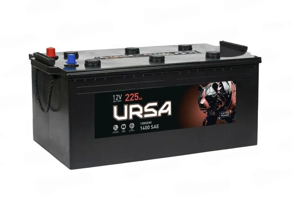 URSA Extra Power 225Ач 1400А, обратная полярность, стандартные клеммы
