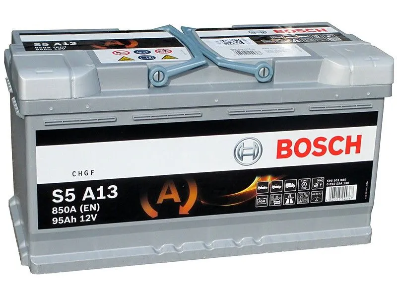 Bosch AGM S5 A13 95Ач 850А 0 092 S5A 130, ОП, стандартные клеммы