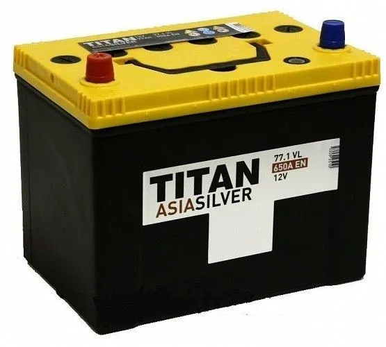 TITAN Asia 77L+ 77Ач 650А, ПП, стандартные клеммы