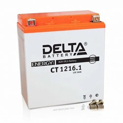 Delta CT 1216.1 YTX16-BS, YB16B-A 14Ач 230А, ПП, клеммы под болт