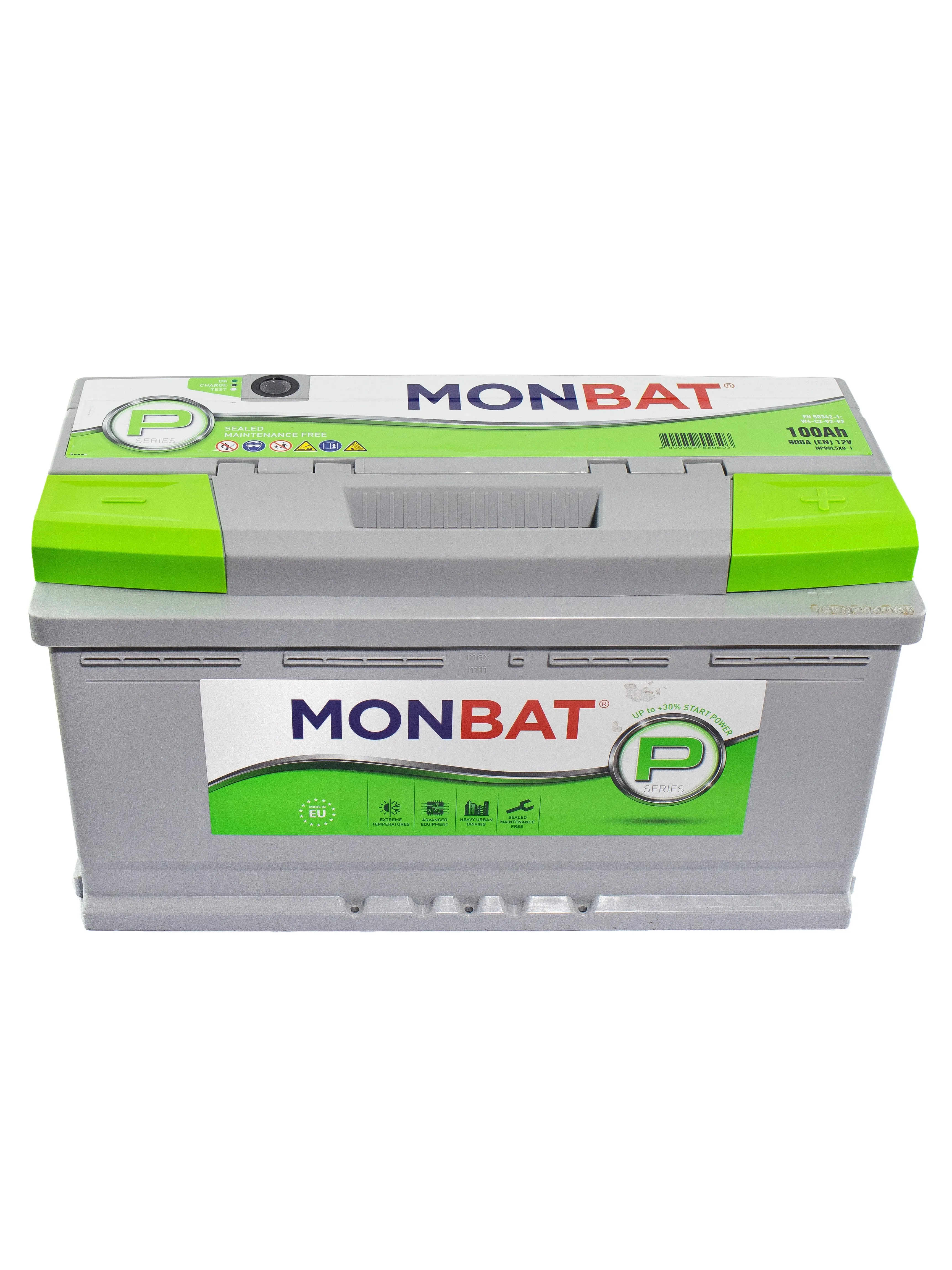 MONBAT "P" HIGH PERFORMANCE RANGE (SMF) 100Ач 900А, ОП, стандартные клеммы