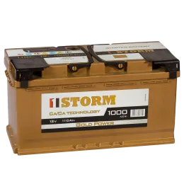 STORM GOLD 110Ач 1000A, ОП, стандартные клеммы