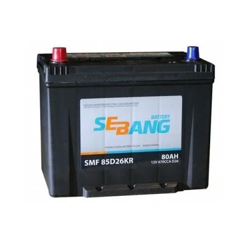 Sebang SMF 85D26KR 80Ач 670А, ПП, стандартные клеммы