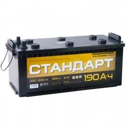 Стандарт 190Ач 1200А, ПП, стандартные клеммы