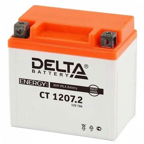Delta CT 1207.2 YTZ7S 7Ач 130А, ОП, клеммы под болт