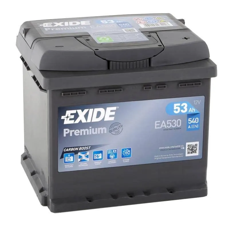 Exide EA530 53Ач 540А, ОП, стандартные клеммы