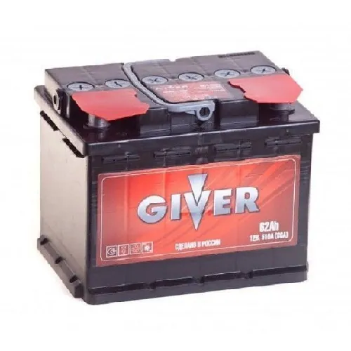 GIVER 6СТ-62.1 62Ач 510А, ПП, стандартные клеммы