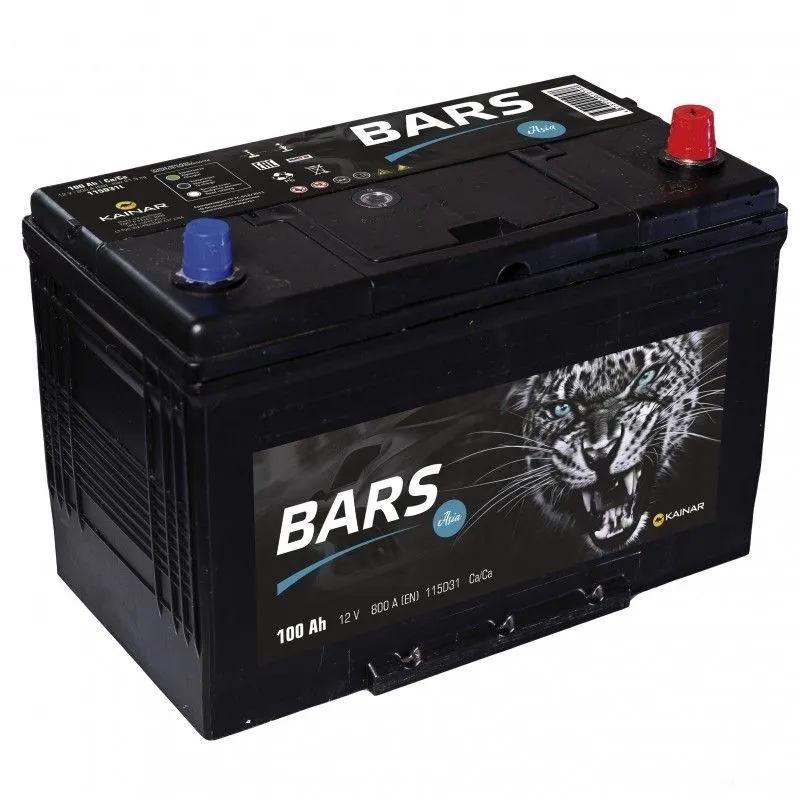 Bars Asia 115D31L 100Ач 800А, ОП, стандартные клеммы