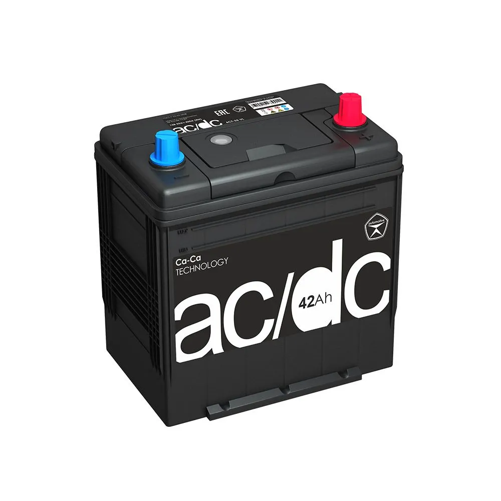 AC/DC 44B19L 42Ач 350А, ОП, тонкие клеммы